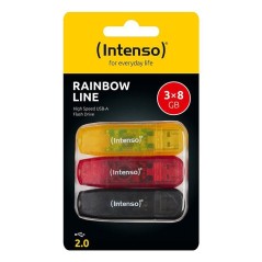 Intenso Rainbow Line 3 Pack USB Stick